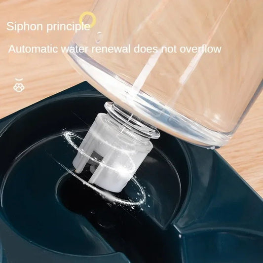 2 - in - 1 Automatischer Fressnapf & Wasserspender für Hunde & Katzen - PfotenEshop