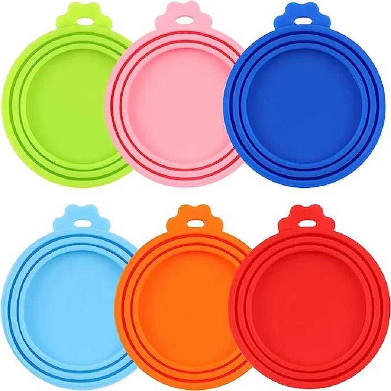 🔥 4er SET: Universal Silikon - Dosendeckel – Frischhalte - Deckel für Tiernahrung - PfotenEshop