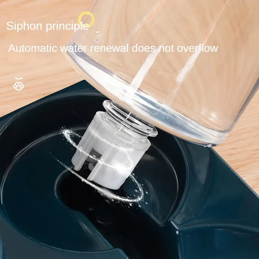 2-in-1 Automatischer Fressnapf & Wasserspender für Hunde & Katzen
