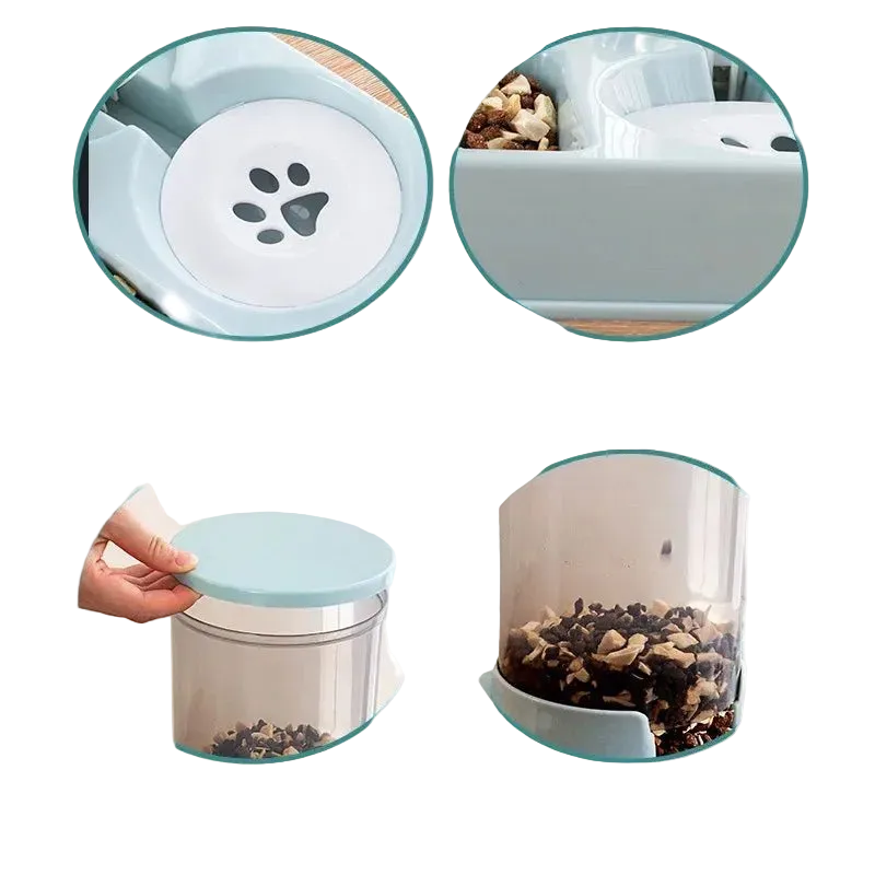 2 - in - 1 Automatischer Fressnapf & Wasserspender für Hunde & Katzen - PfotenEshop