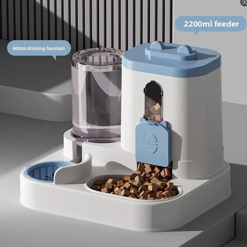 2 - in - 1 Automatischer Fressnapf & Wasserspender für Hunde & Katzen - PfotenEshop