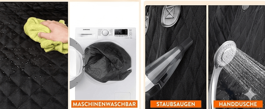 Premium Auto-Hundedecke Rückbank | Wasserdicht & Robust (143x128cm) - PfotenEshop