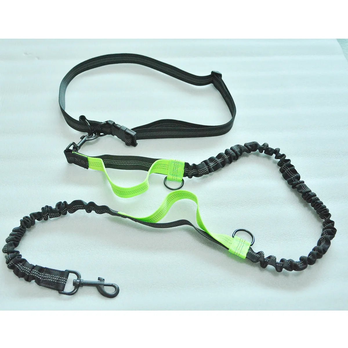 Premium Freihändige Hundeleine mit Bauchgurt – Elastische Joggingleine mit Ruckdämpfer - PfotenEshop