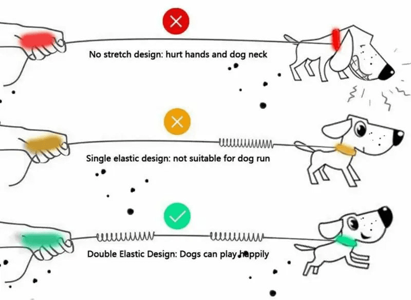 Premium Freihändige Hundeleine mit Bauchgurt – Elastische Joggingleine mit Ruckdämpfer - PfotenEshop