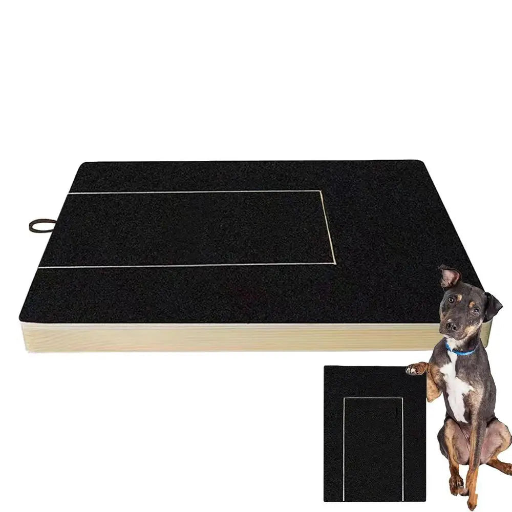 Premium Hunde Kratzbrett für Krallen mit Leckerli-Fach – Stressfreie Nagelfeile Matte - PfotenEshop
