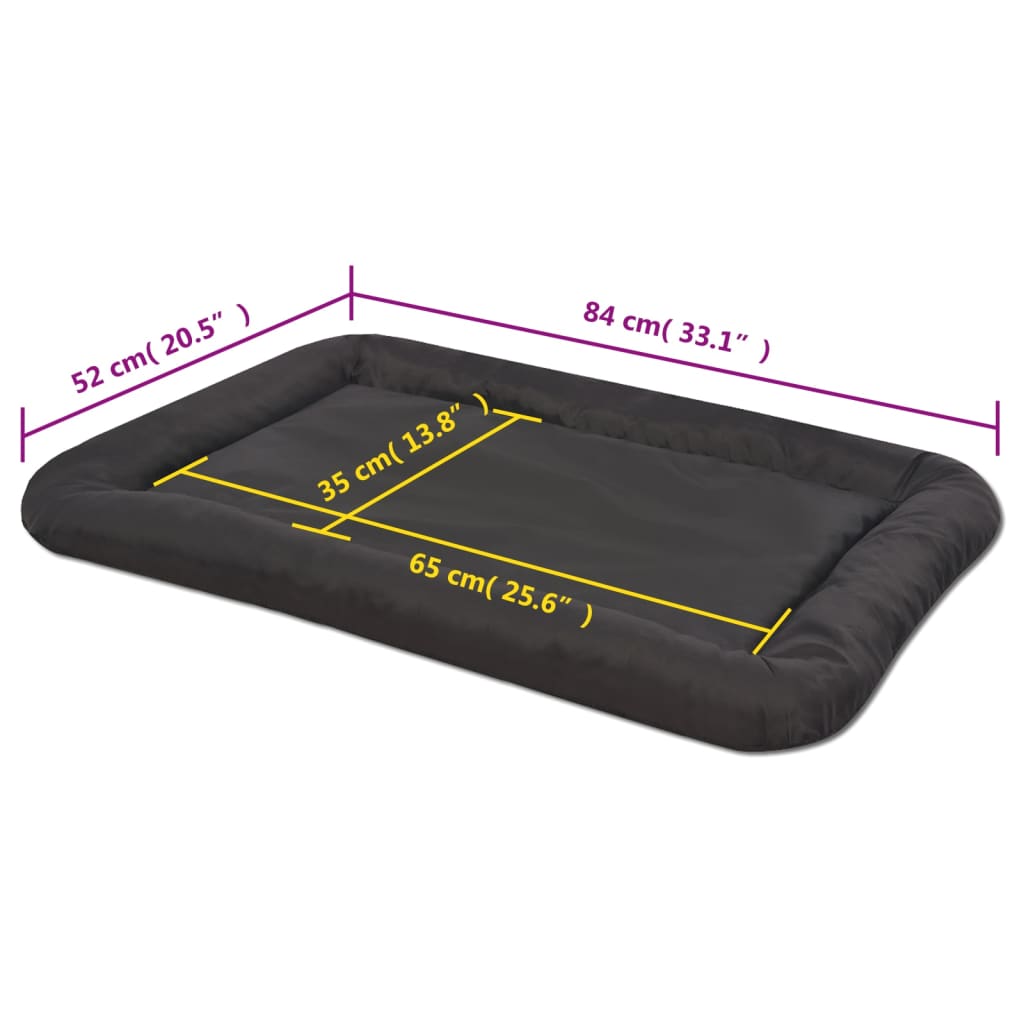 Premium Outdoor Hundebett – Wasserabweisend, Robust & Rutschfest – Schwarz - PfotenEshop