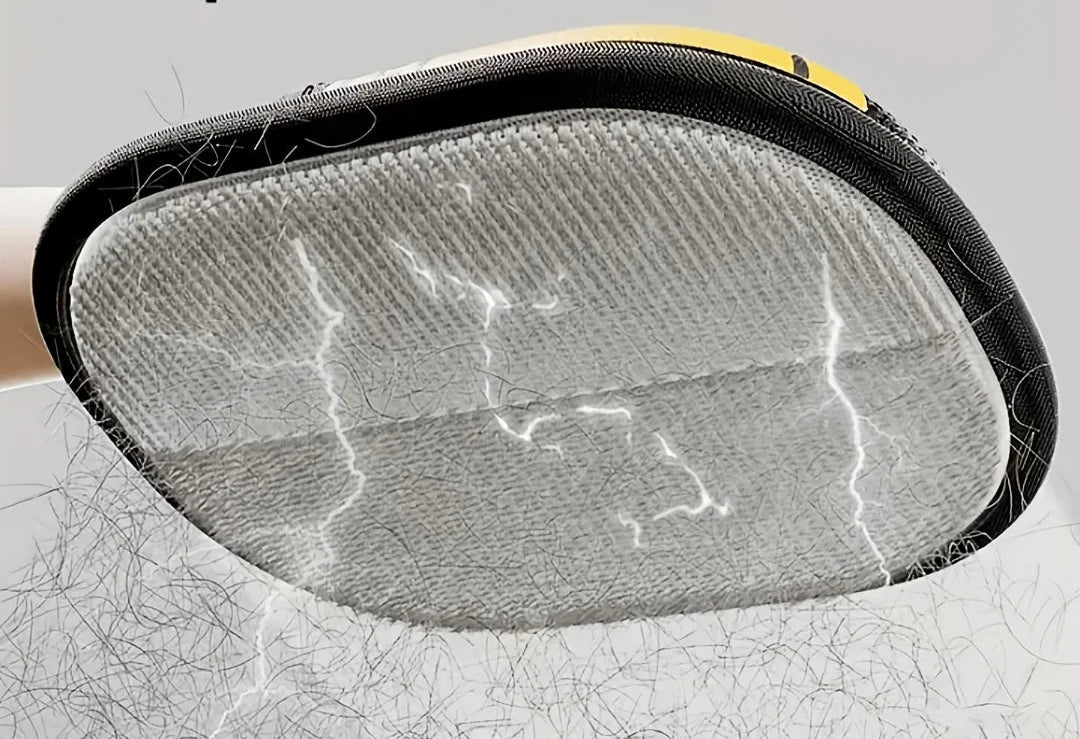 Profi Elektrostatische Tierhaar - Bürste – Magnetische Reinigung für Zuhause & Auto - PfotenEshop